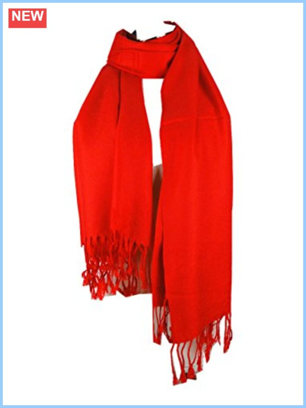 Pashmina Style Shawl Wrap Scarf with Tassels